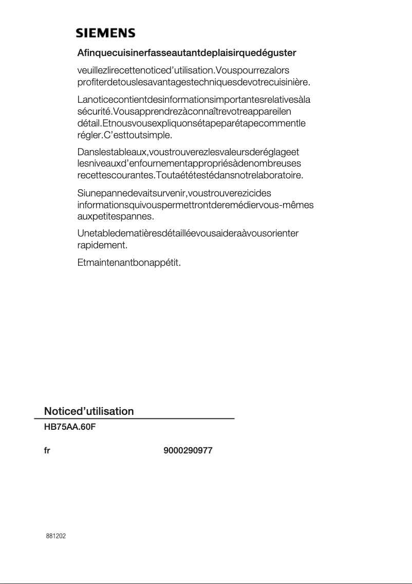 Imagen de la primera página del manual del dispositivo HB75AA560F