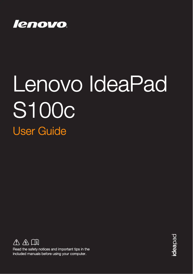 Página nº 1 - Manual de usuario Lenovo IdeaPad S100C