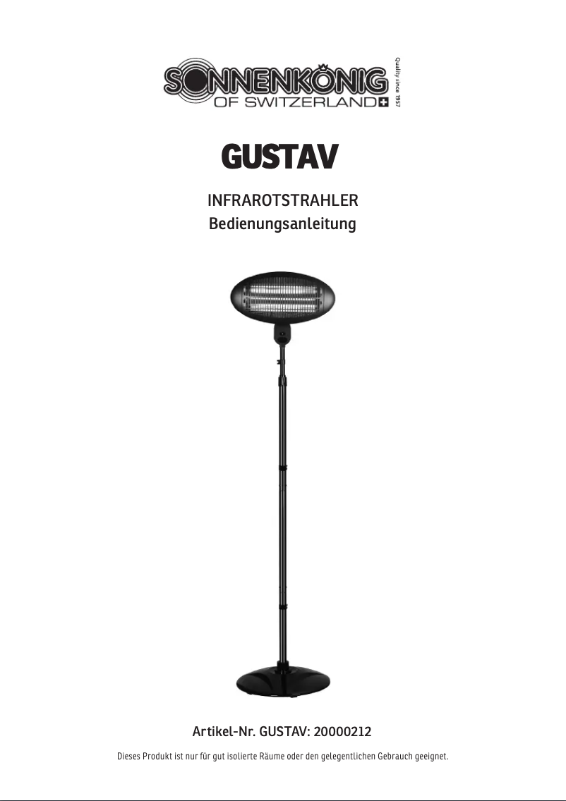 Página 1 del manual Manual de usuario Sonnenkönig Gustav