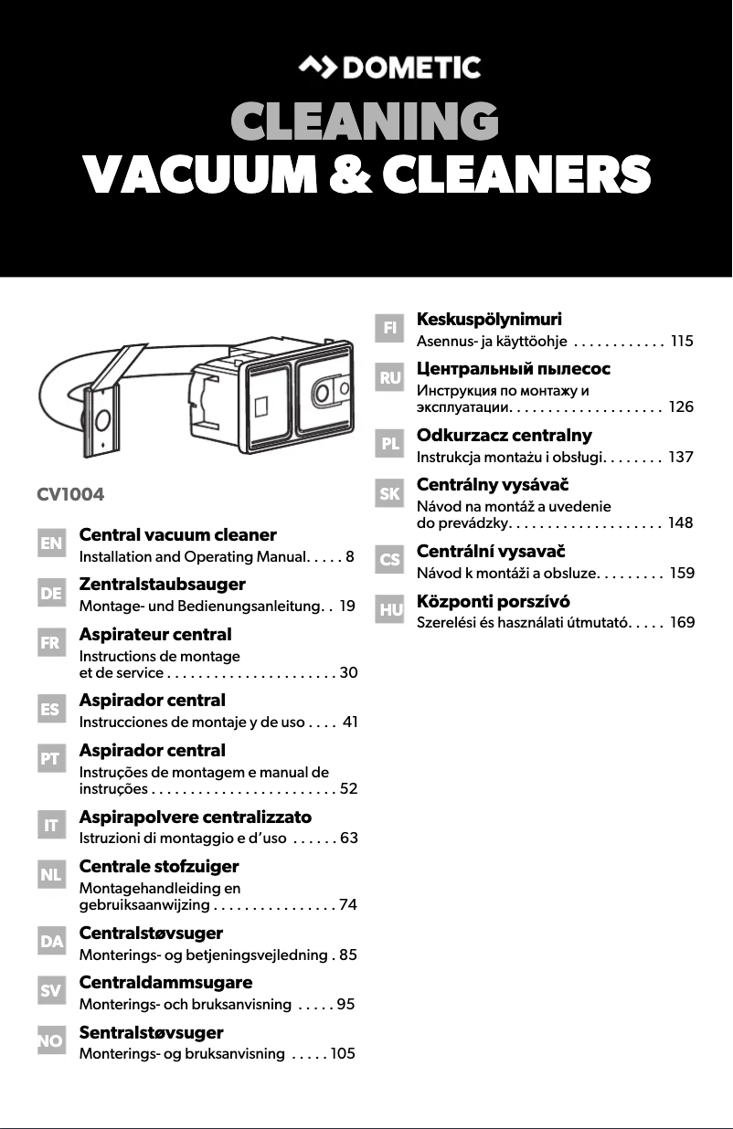 Página 1 del manual Manual de usuario Dometic CV 1004