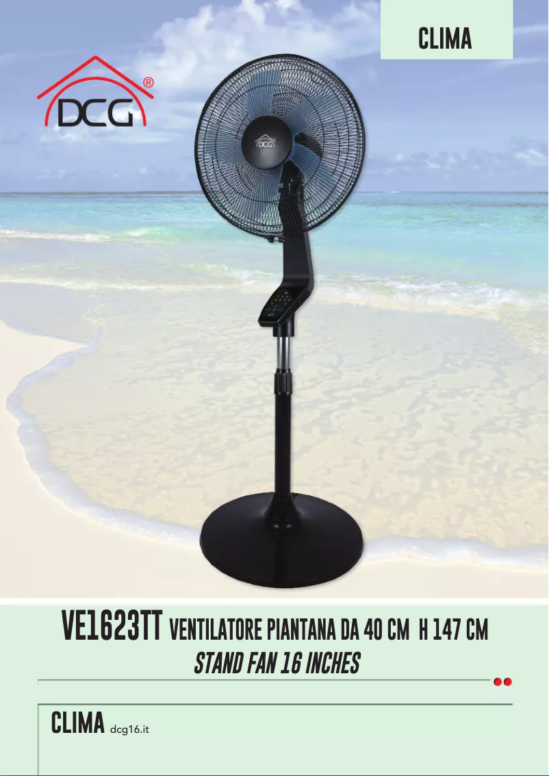 Imagen de la primera página del manual del dispositivo VE1623TT