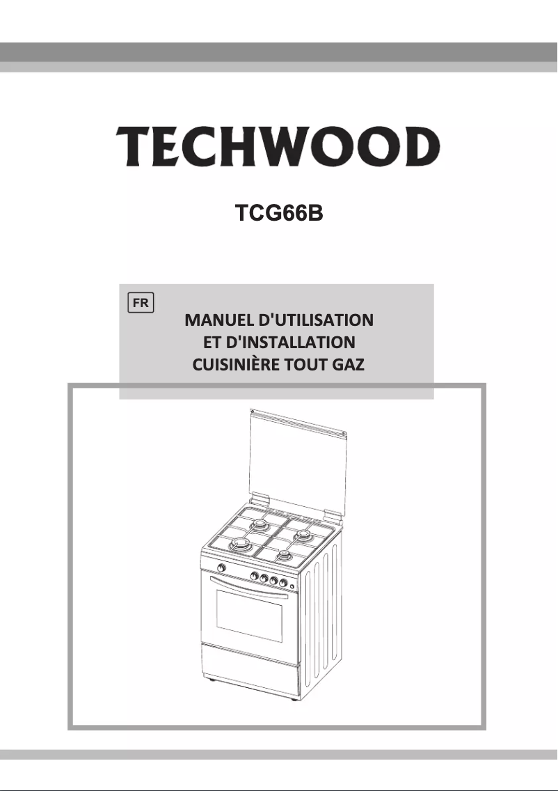 Página 1 del manual Manual de usuario Techwood TCG66B