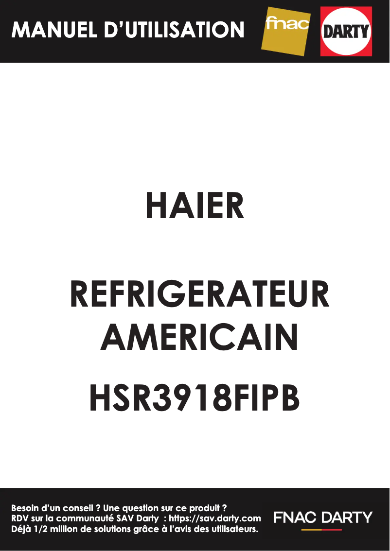 Imagen de la primera página del manual del dispositivo HSR3918FIPB