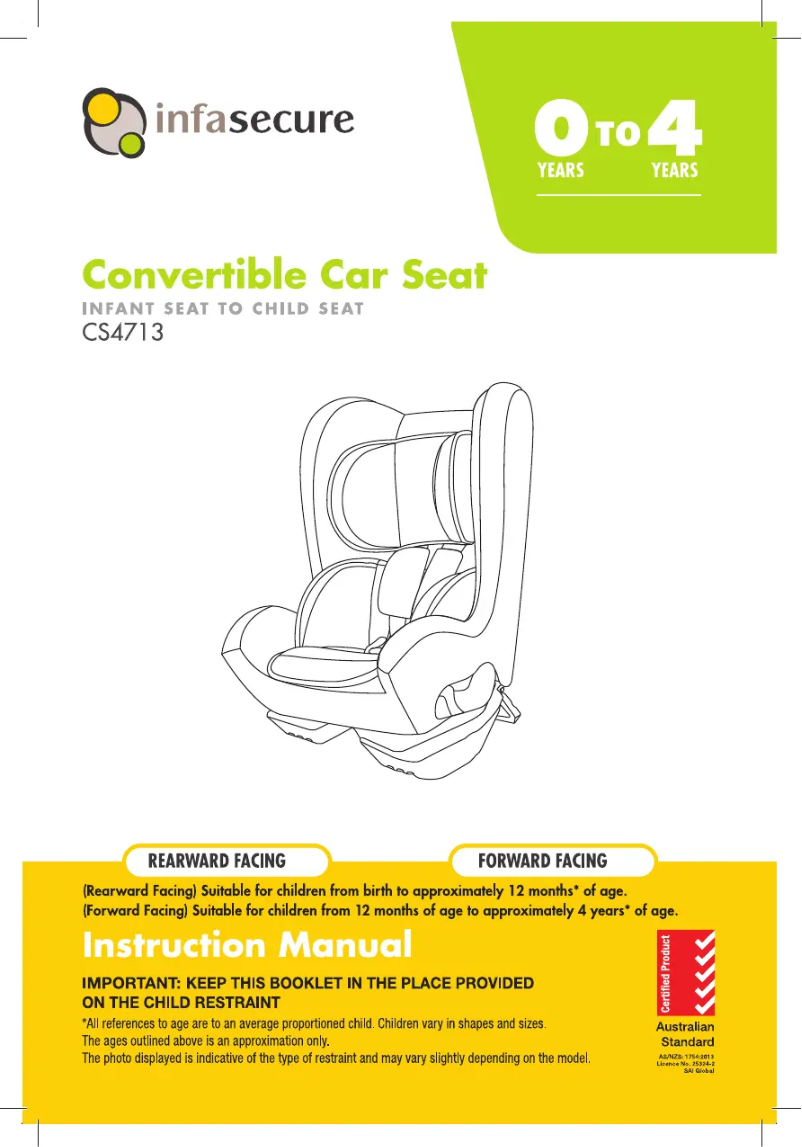 Página nº 1 - Manual de usuario InfaSecure Serene GT Sport