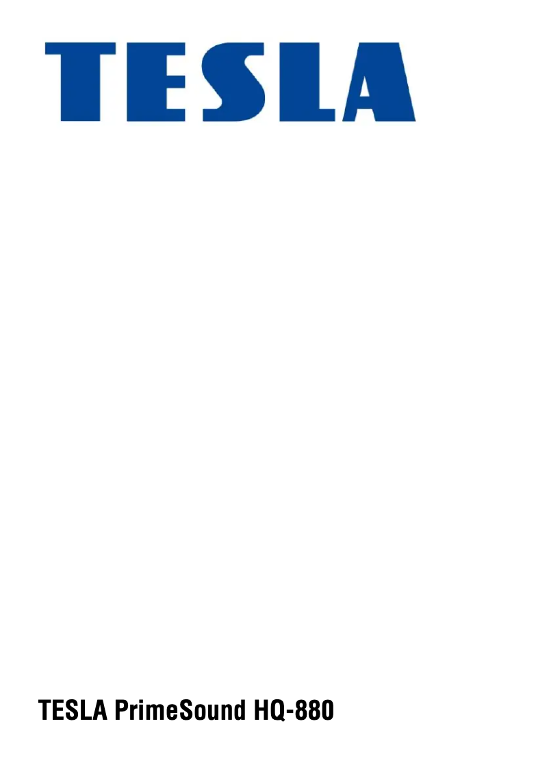 Imagen de la primera página del manual del dispositivo PrimeSound HQ‒880