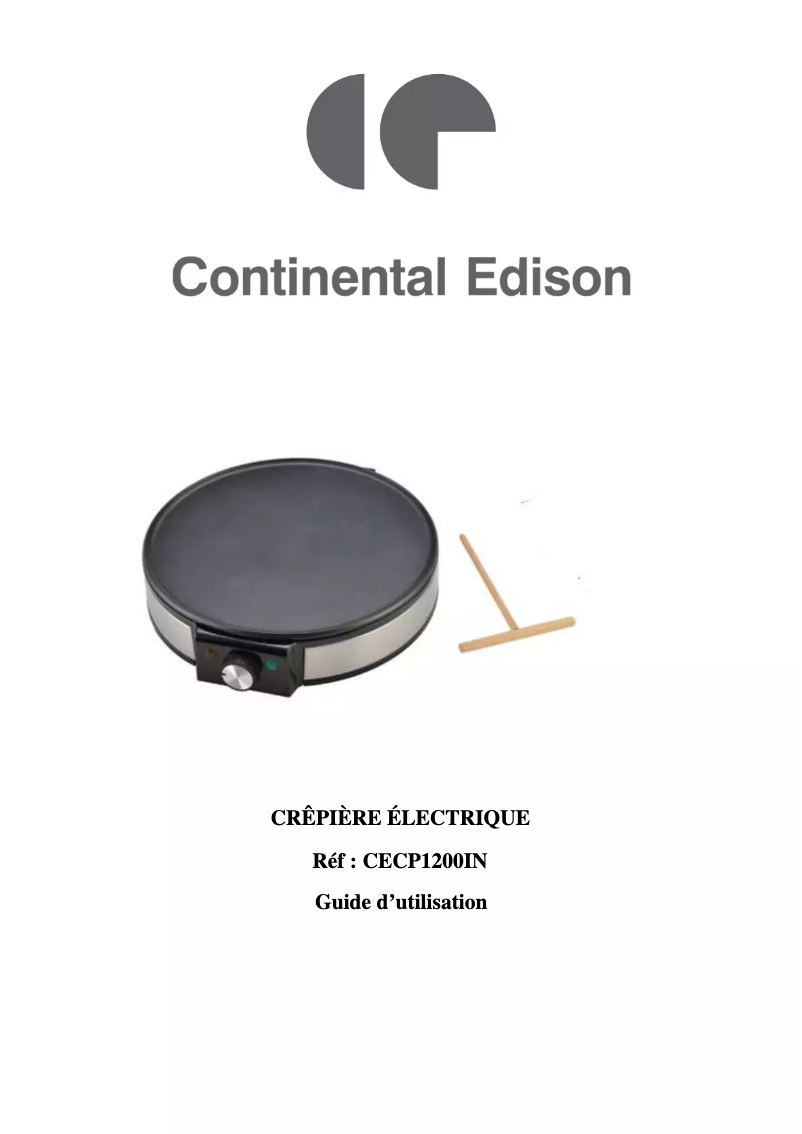 Imagen de la primera página del manual del dispositivo CECP1200IN