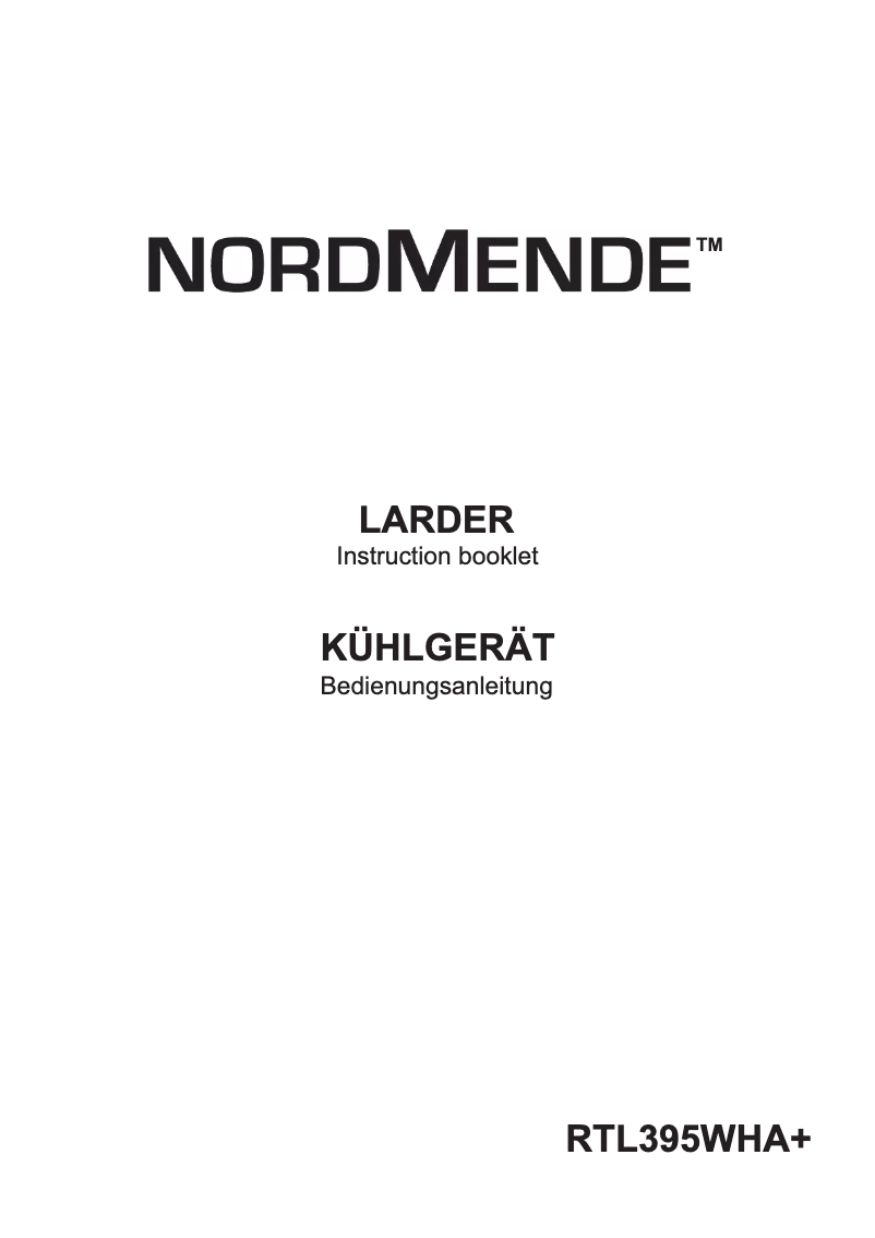 Página 1 del manual Manual de usuario Nordmende RTL395WHA