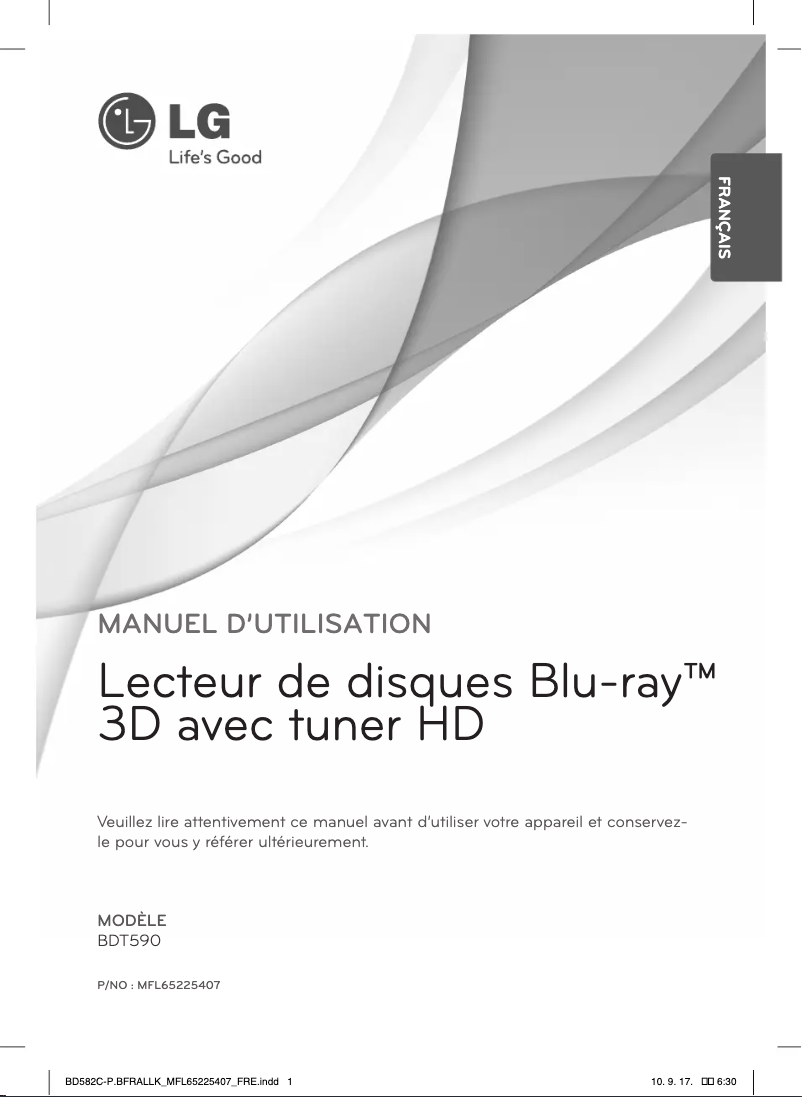 Página 1 del manual Manual de usuario LG BDT590