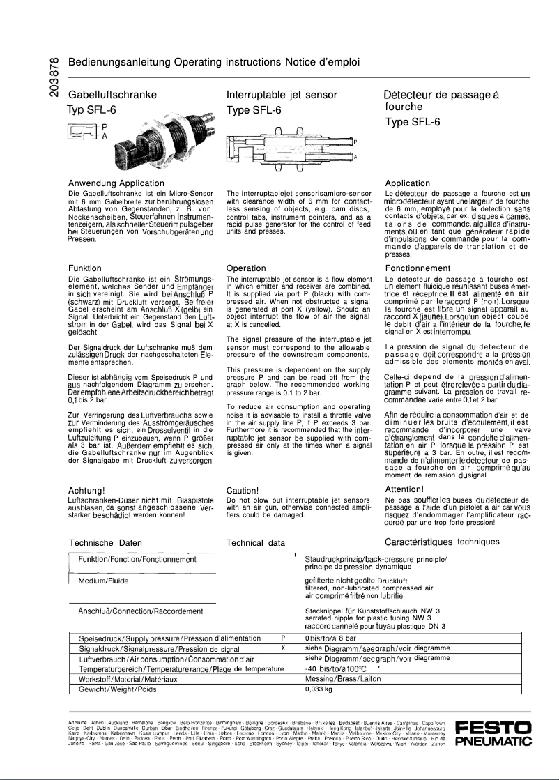 Página 1 del manual Manual de usuario Festo SFL-6