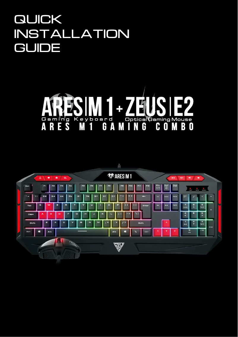 Imagen de la primera página del manual del dispositivo Ares M1