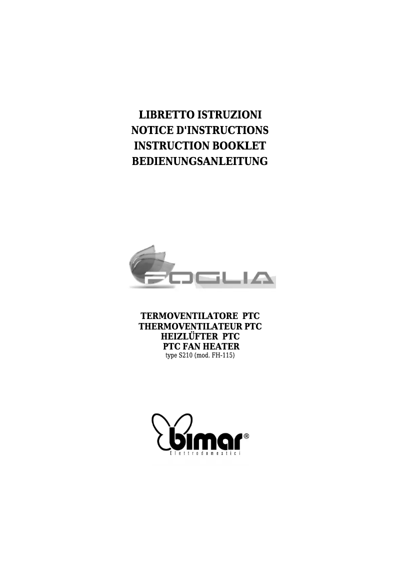Imagen de la primera página del manual del dispositivo S210.EU