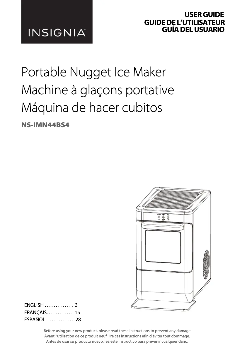 Imagen de la primera página del manual del dispositivo NS-IMN44BS4