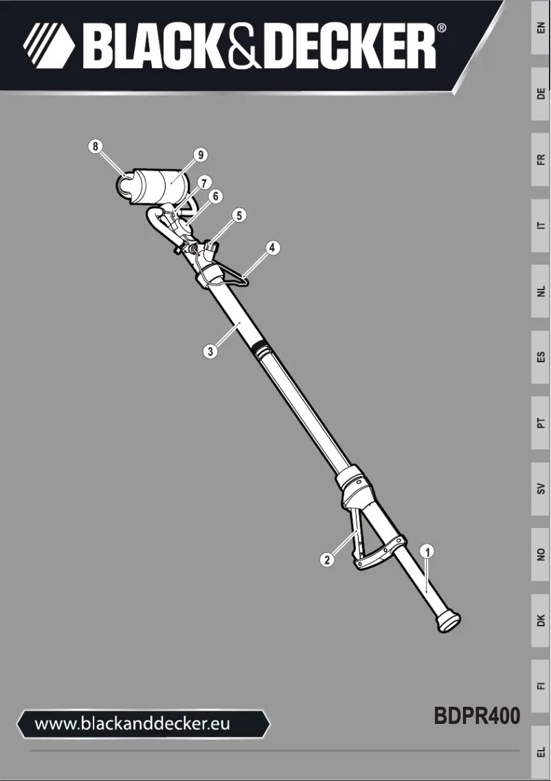 Página nº 1 - Manual de usuario Black & Decker BDPR400