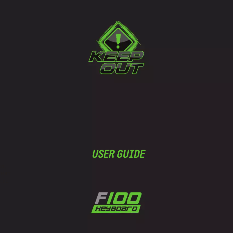 Imagen de la primera página del manual del dispositivo F100