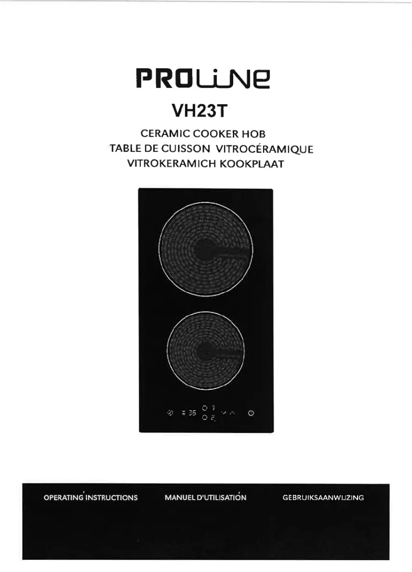 Página nº 1 - Manual de usuario Proline VH23T