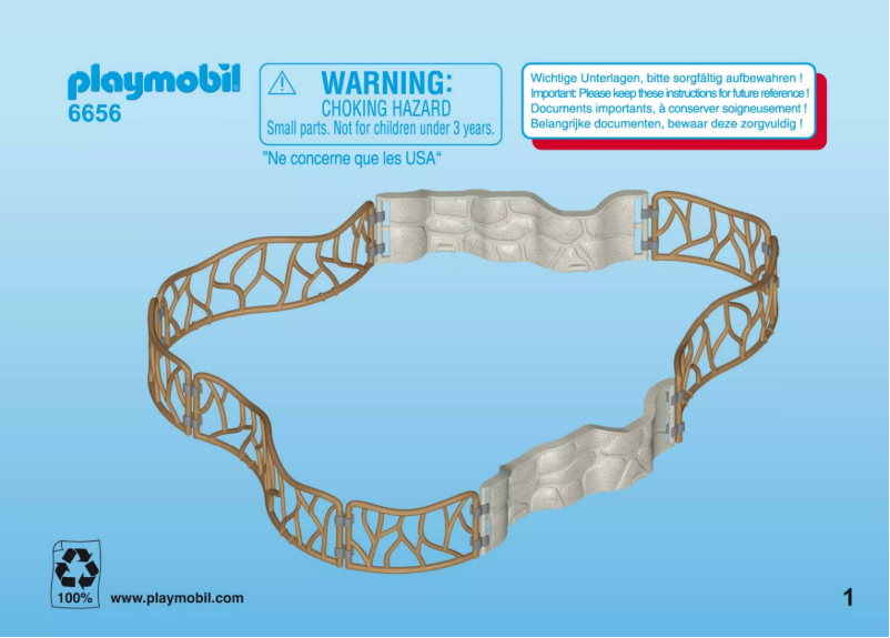 Página nº 1 - Manual de usuario Playmobil City Life Zoo Enclosure 6656