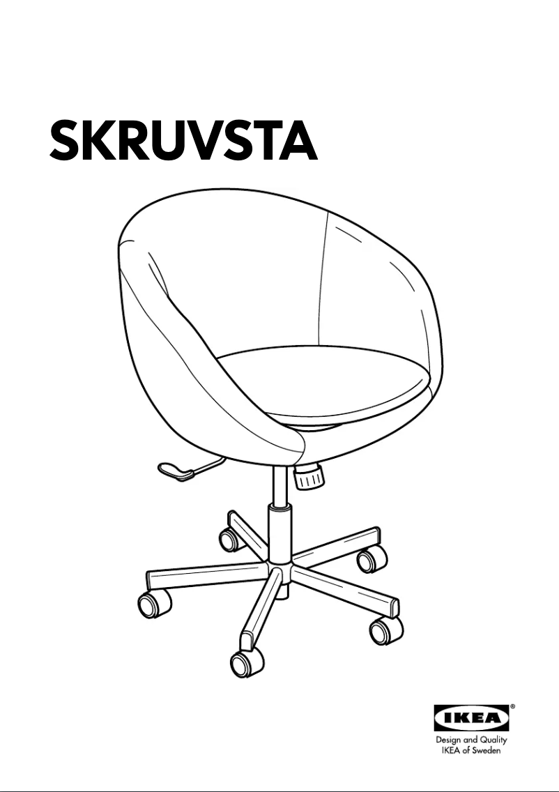 Página 1 del manual Manual de instrucciones Ikea SKRUVSTA