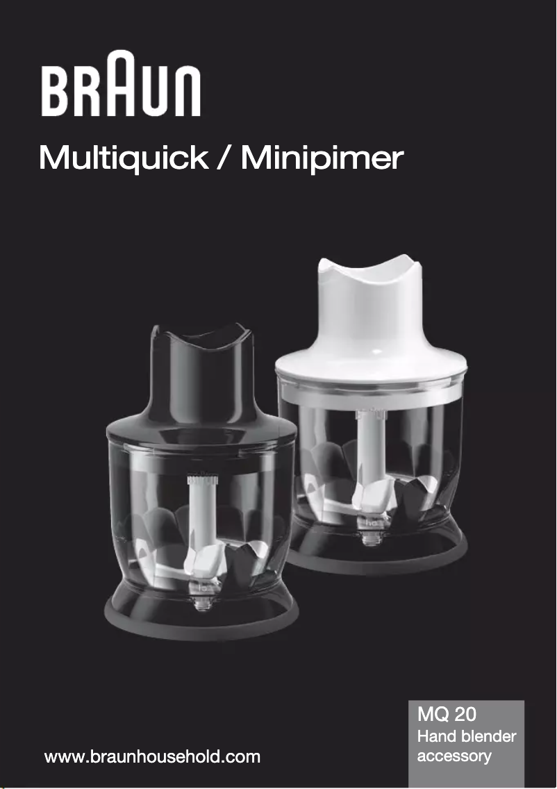 Página 1 del manual Manual de usuario Braun Multiquick MQ 20
