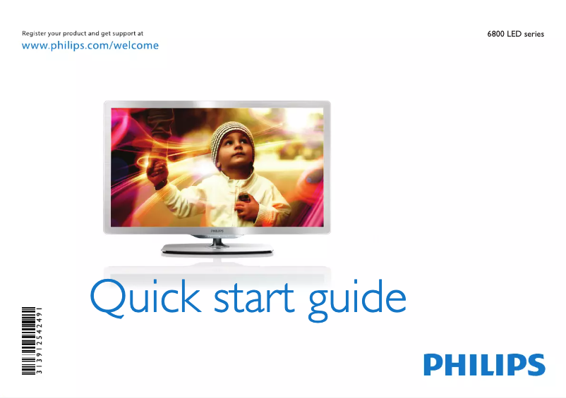 Página 1 del manual Guía de inicio rápido Philips Econova 46PFL6806H