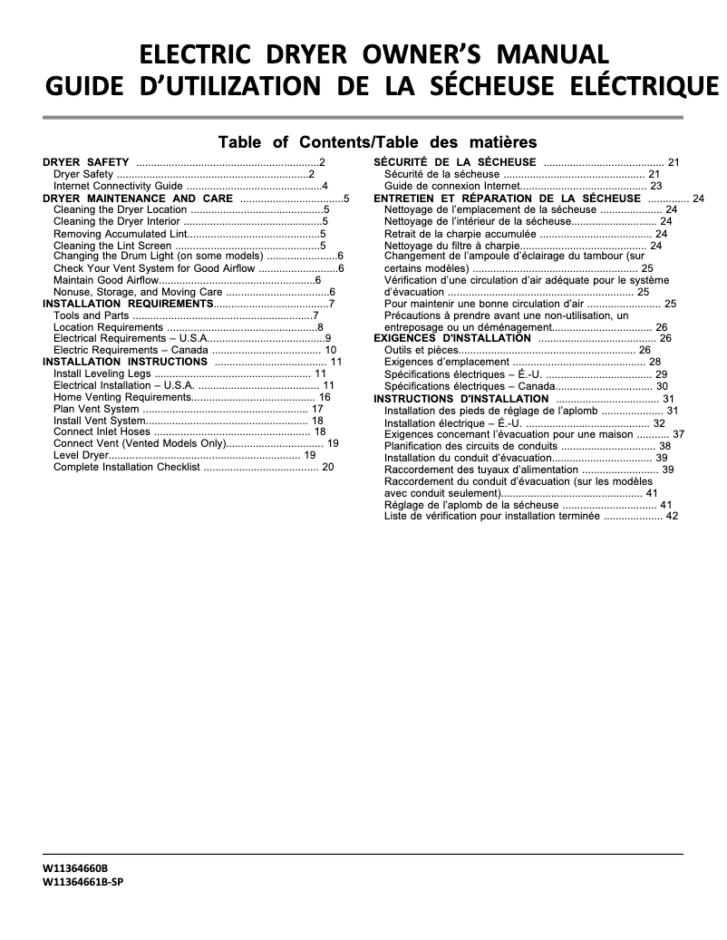 Imagen de la primera página del manual del dispositivo WED5605MC