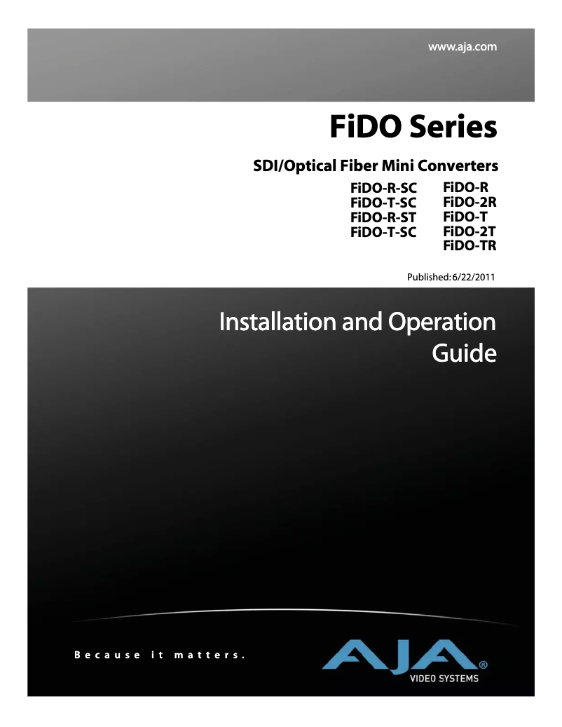 Imagen de la primera página del manual del dispositivo FIDO-TR