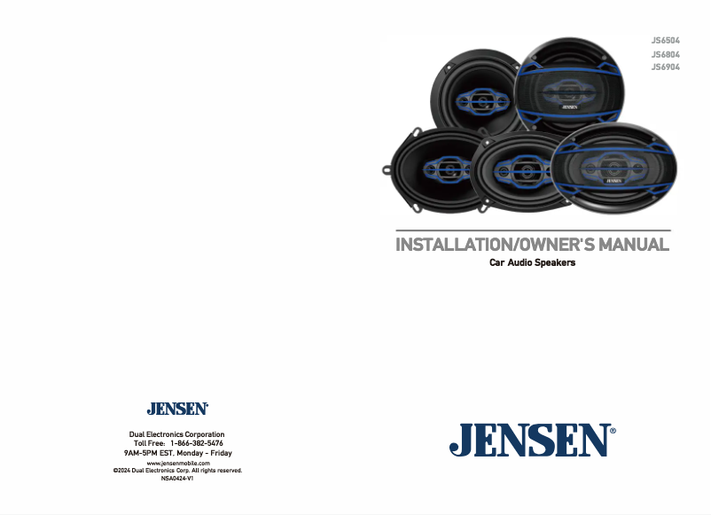 Página 1 del manual Manual de usuario Jensen JS6804