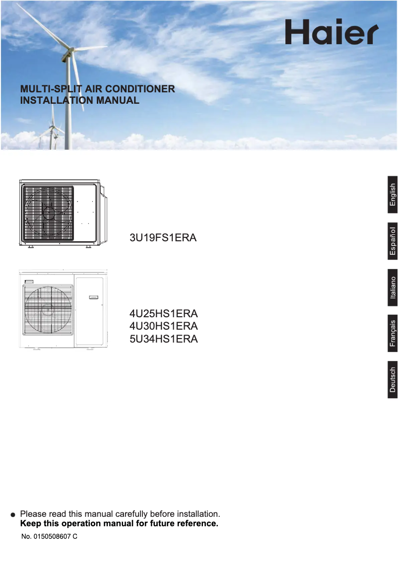 Imagen de la primera página del manual del dispositivo 4U30HS1ERA