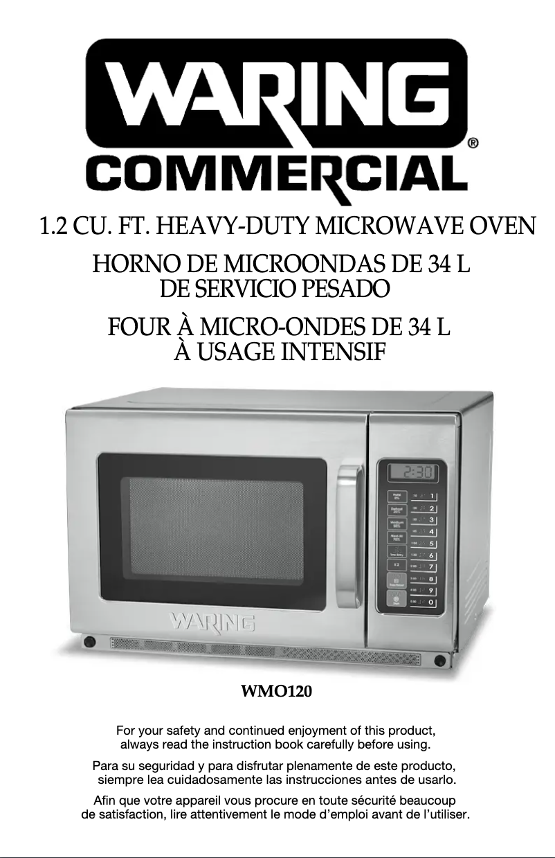 Imagen de la primera página del manual del dispositivo WMO120