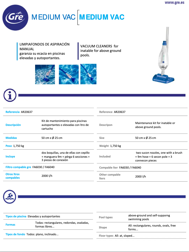 Imagen de la primera página del manual del dispositivo AR20637