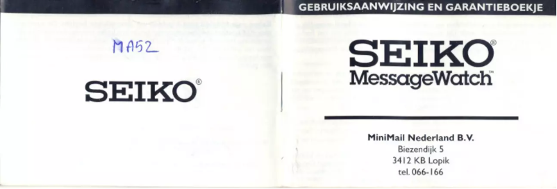 Imagen de la primera página del manual del dispositivo MA52