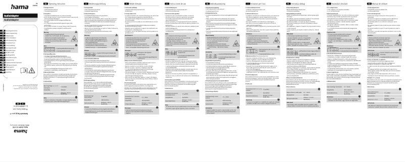 Página 1 del manual Manual de usuario Hama 00200302
