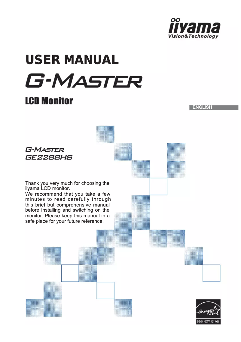 Página nº 1 - Manual de usuario Iiyama G-Master GE2288HS
