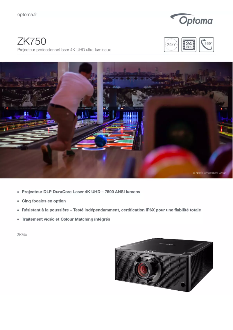 Imagen de la primera página del manual del dispositivo ZK750