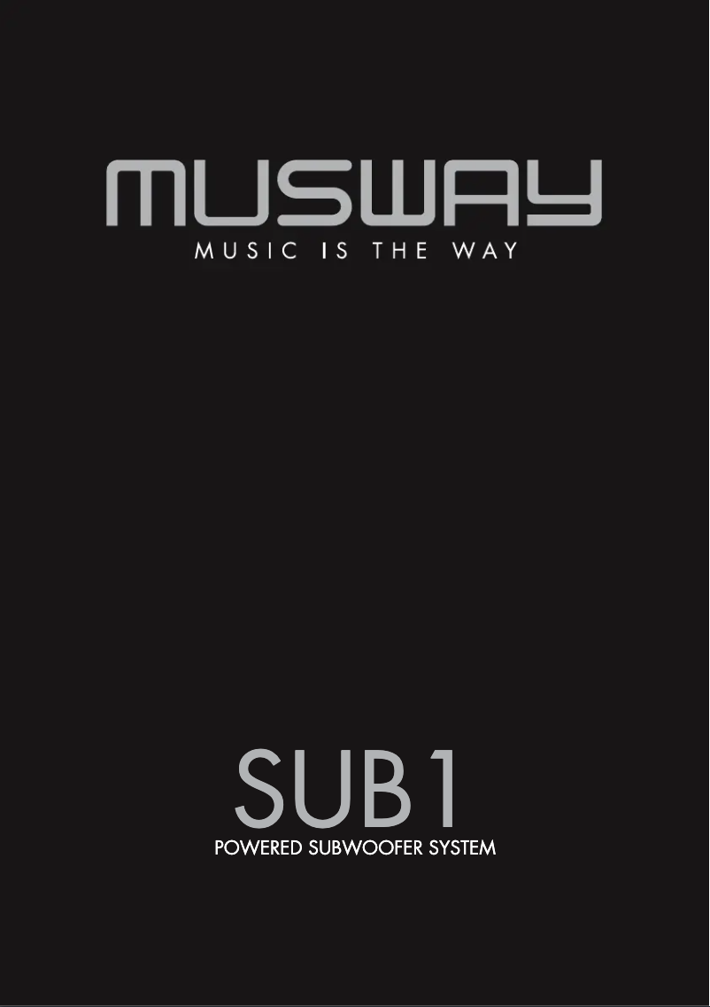 Página 1 del manual Manual de usuario Musway SUB1