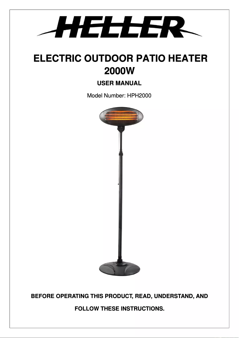 Página nº 1 - Manual de usuario Heller HPH2000