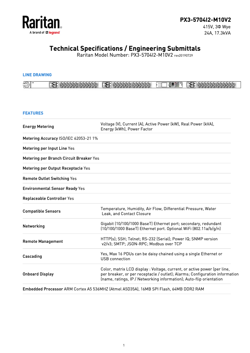 Imagen de la primera página del manual del dispositivo PX3-5704I2-M10V2