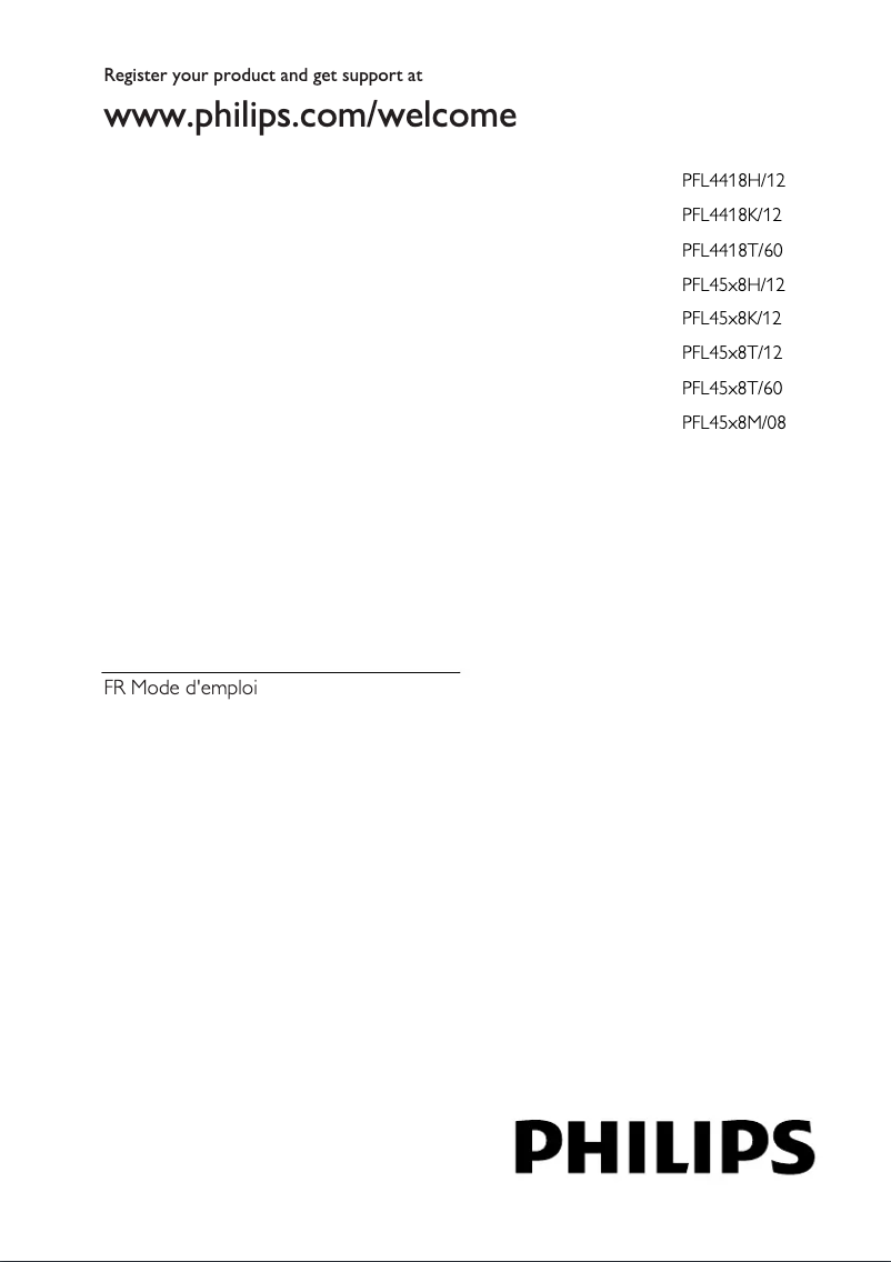 Imagen de la primera página del manual del dispositivo 40PFL4528T