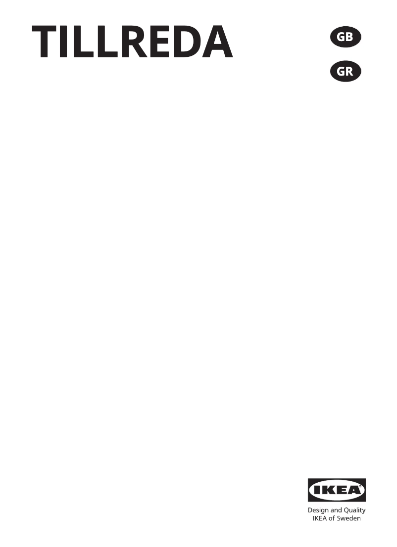 Imagen de la primera página del manual del dispositivo TILLREDA 604.933.58