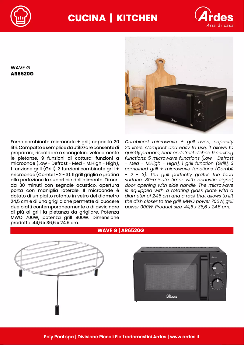 Imagen de la primera página del manual del dispositivo AR6520G