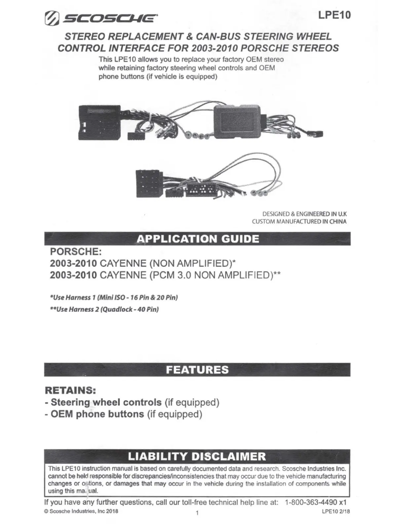 Imagen de la primera página del manual del dispositivo LPE10