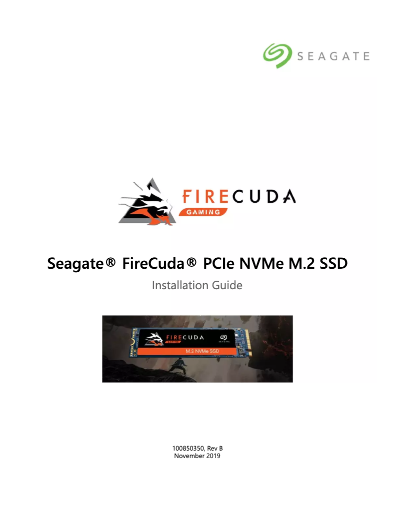 Página nº 1 - Guía de instalación Seagate FireCuda