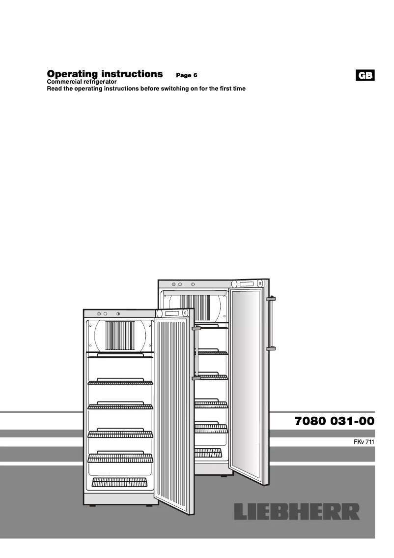 Página 1 del manual Manual de usuario Liebherr FKvsl 3610 Premium