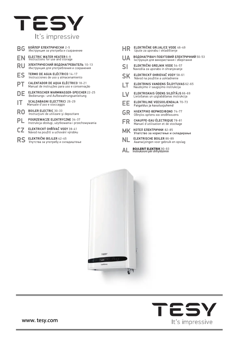 Imagen de la primera página del manual del dispositivo BelliSlimo Dry 80