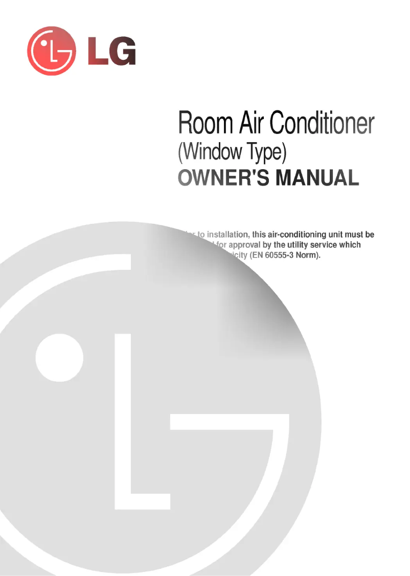 Imagen de la primera página del manual del dispositivo LWN2262RHG