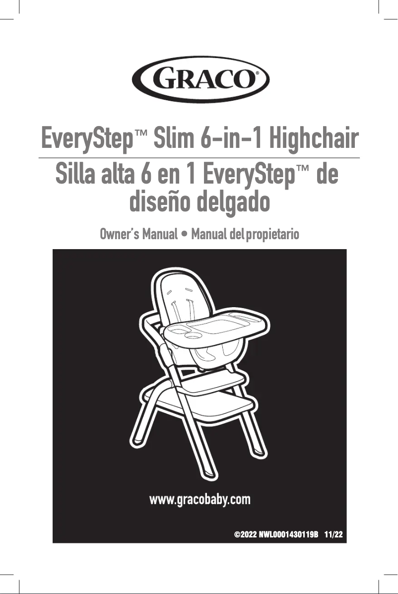 Página 1 del manual Guía de inicio rápido Graco EveryStep