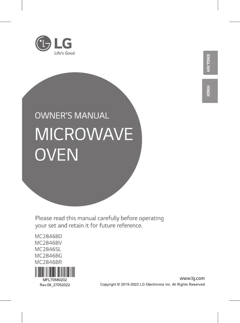 Imagen de la primera página del manual del dispositivo MC2846SL