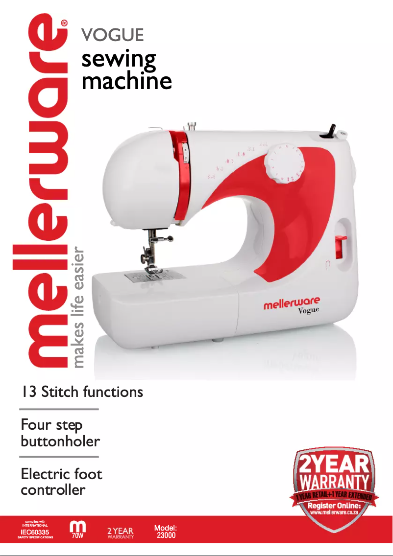 Página 1 del manual Manual de usuario Mellerware 23000