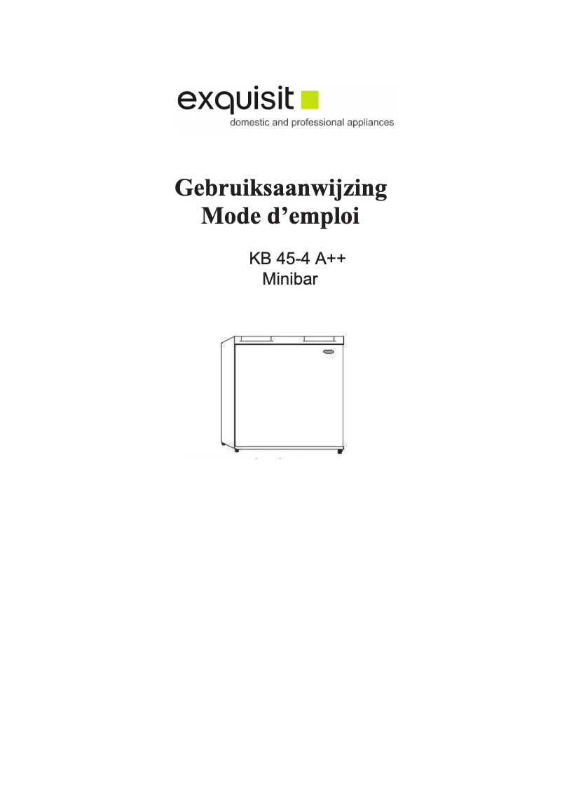 Imagen de la primera página del manual del dispositivo KB 45-4 A++