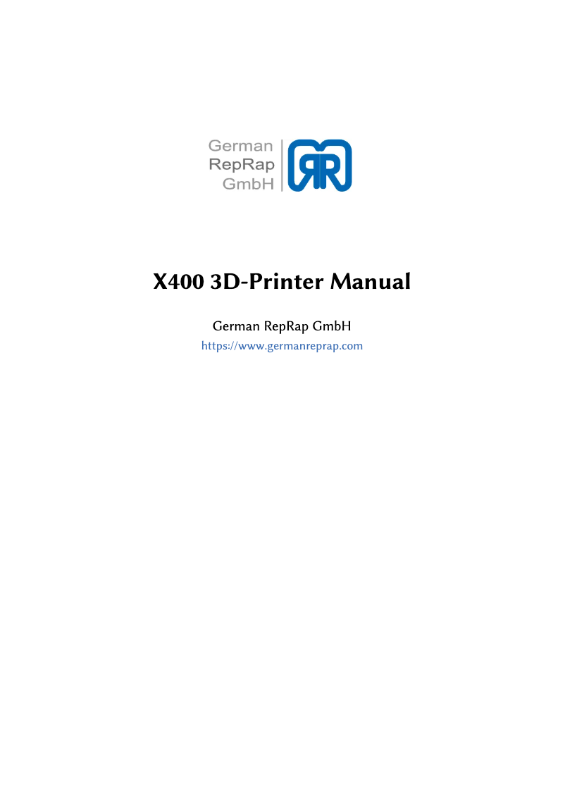 Imagen de la primera página del manual del dispositivo X400