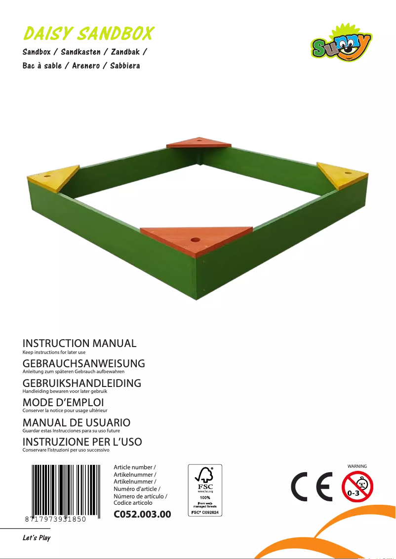 Imagen de la primera página del manual del dispositivo Daisy